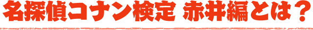 名探偵コナン検定 赤井編とは？